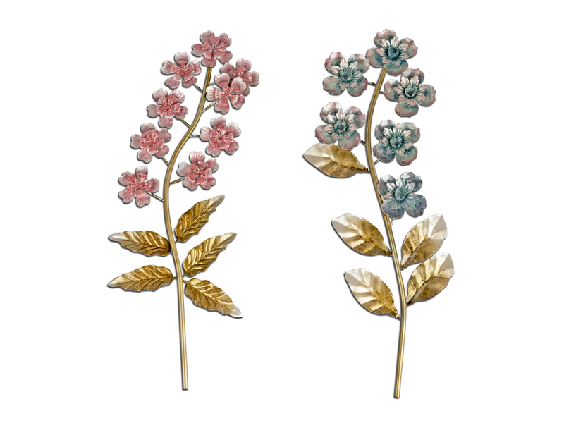 Wandblume 45cm  Metall farb.so. 673329