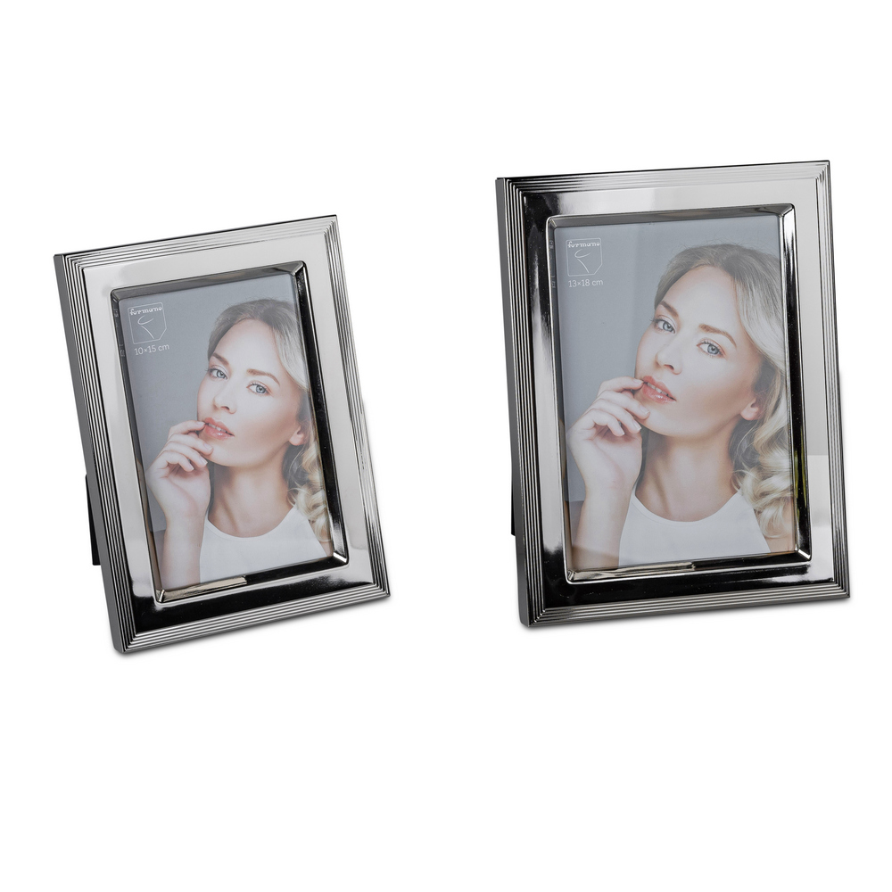 Fotorahmen 13x18cm Silber Zweifarbig 652577