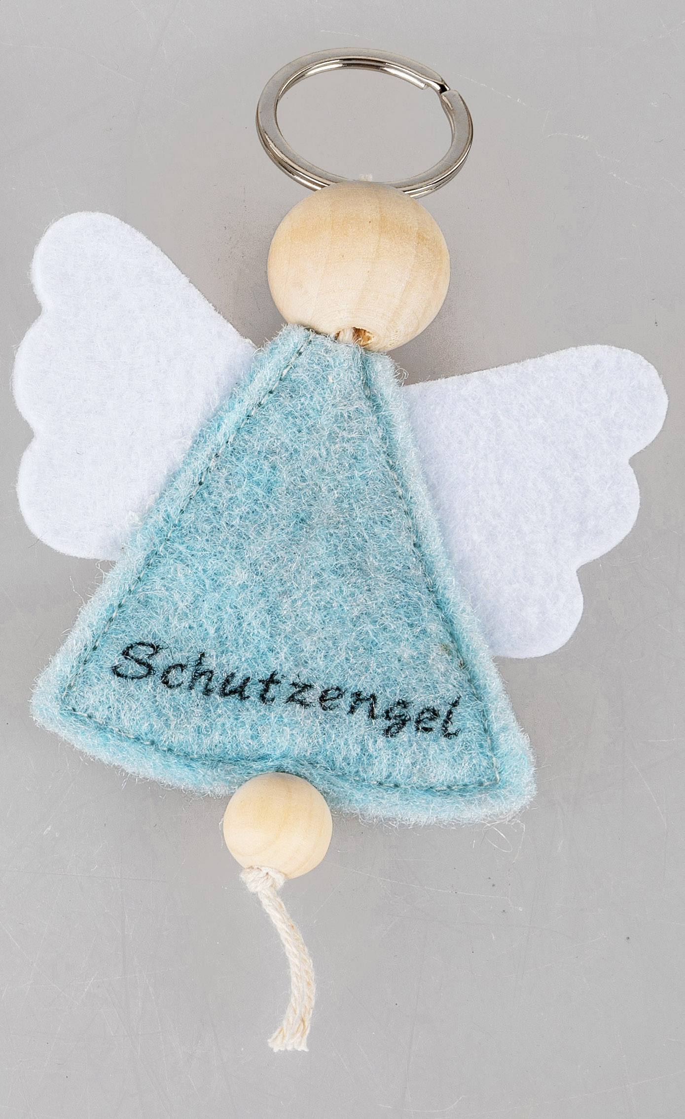 Schlüsselanhänger Schutzengel 14x8cm aus Filz
