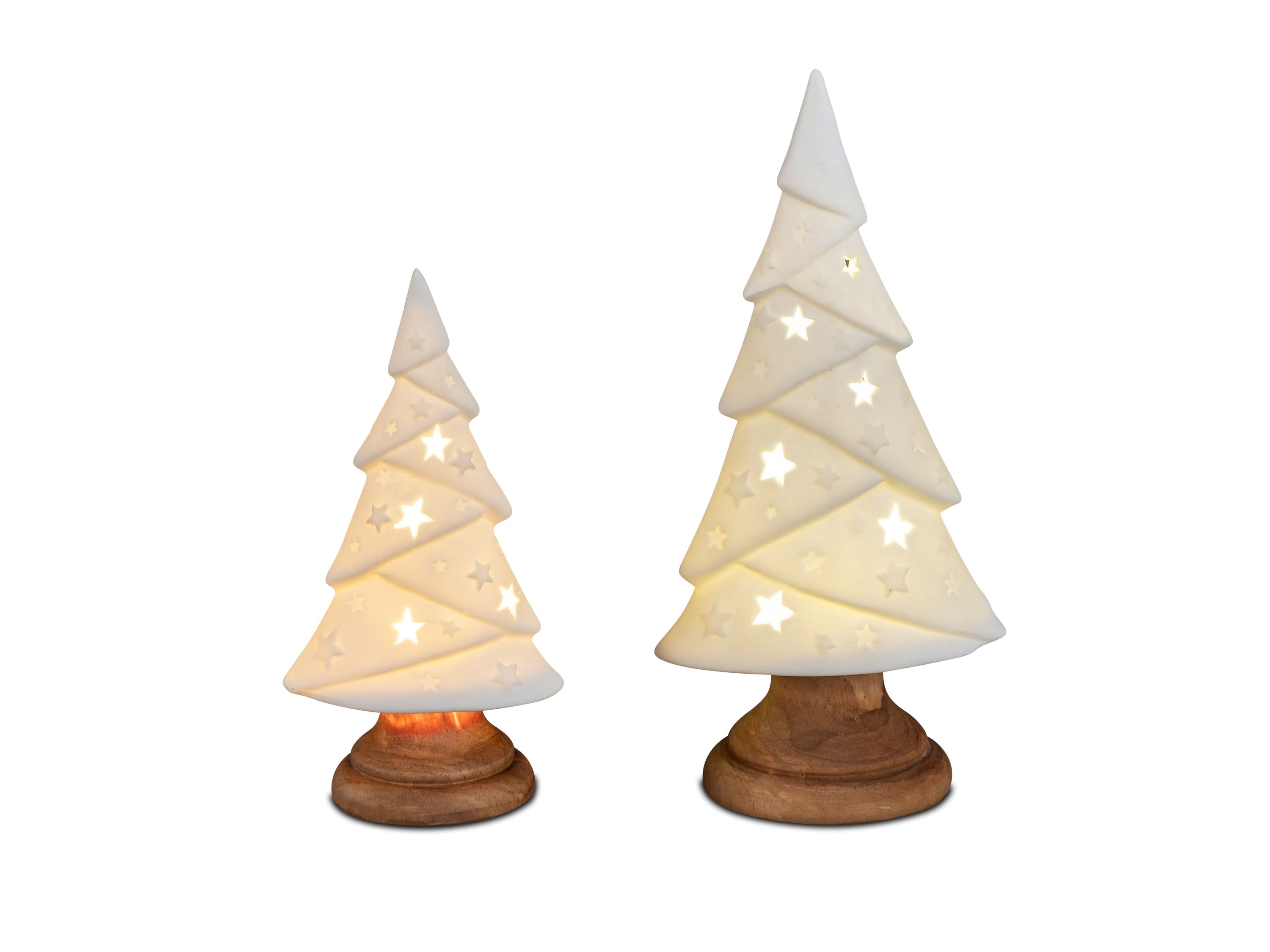 Deko-Baum 20cm  Porzellan+Holz  725004