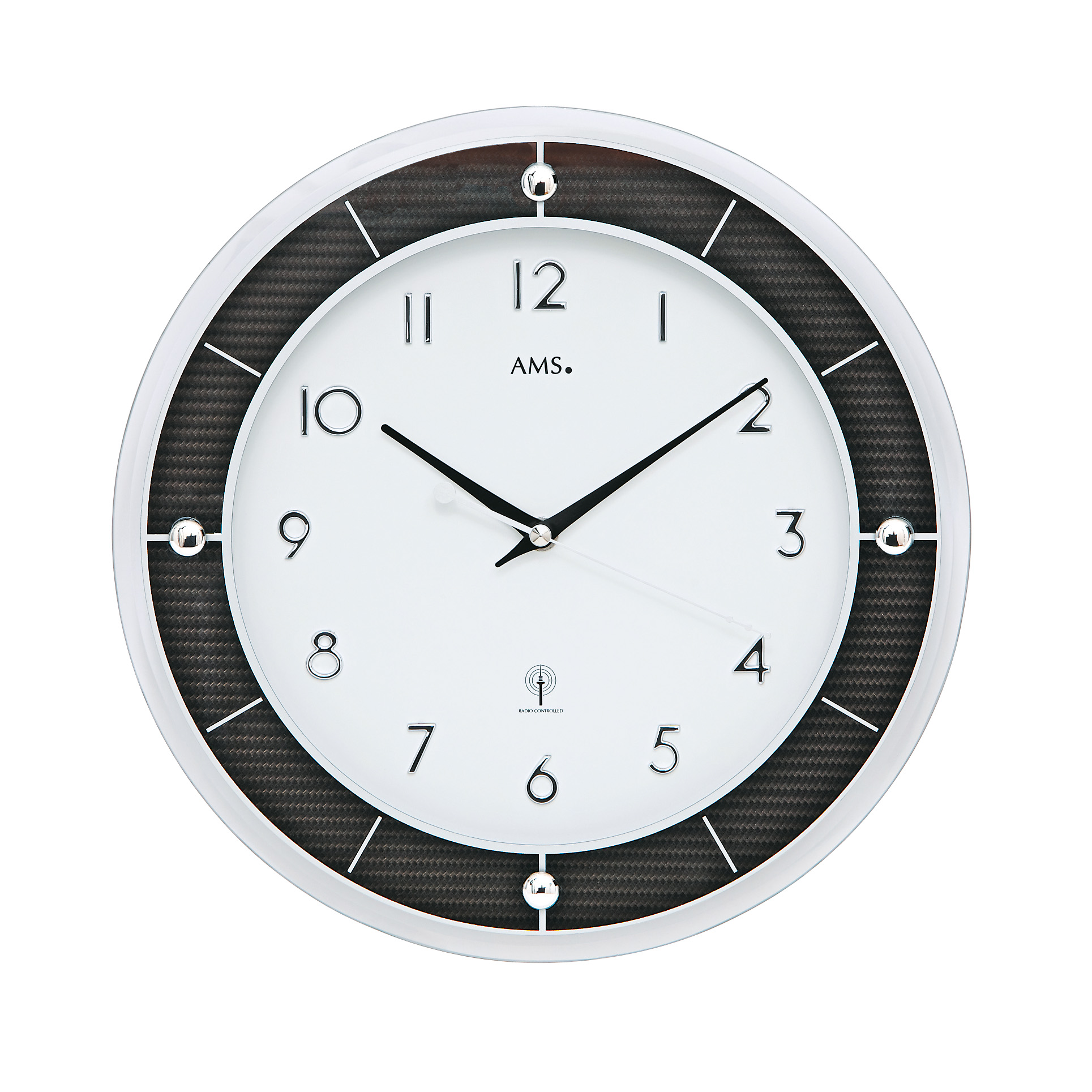 AMS Wanduhr mit Funkwerk F5854
