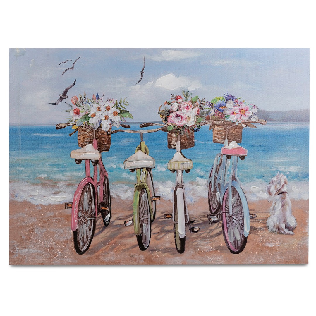 Wandbild 50x70 Fahrrad-Strand