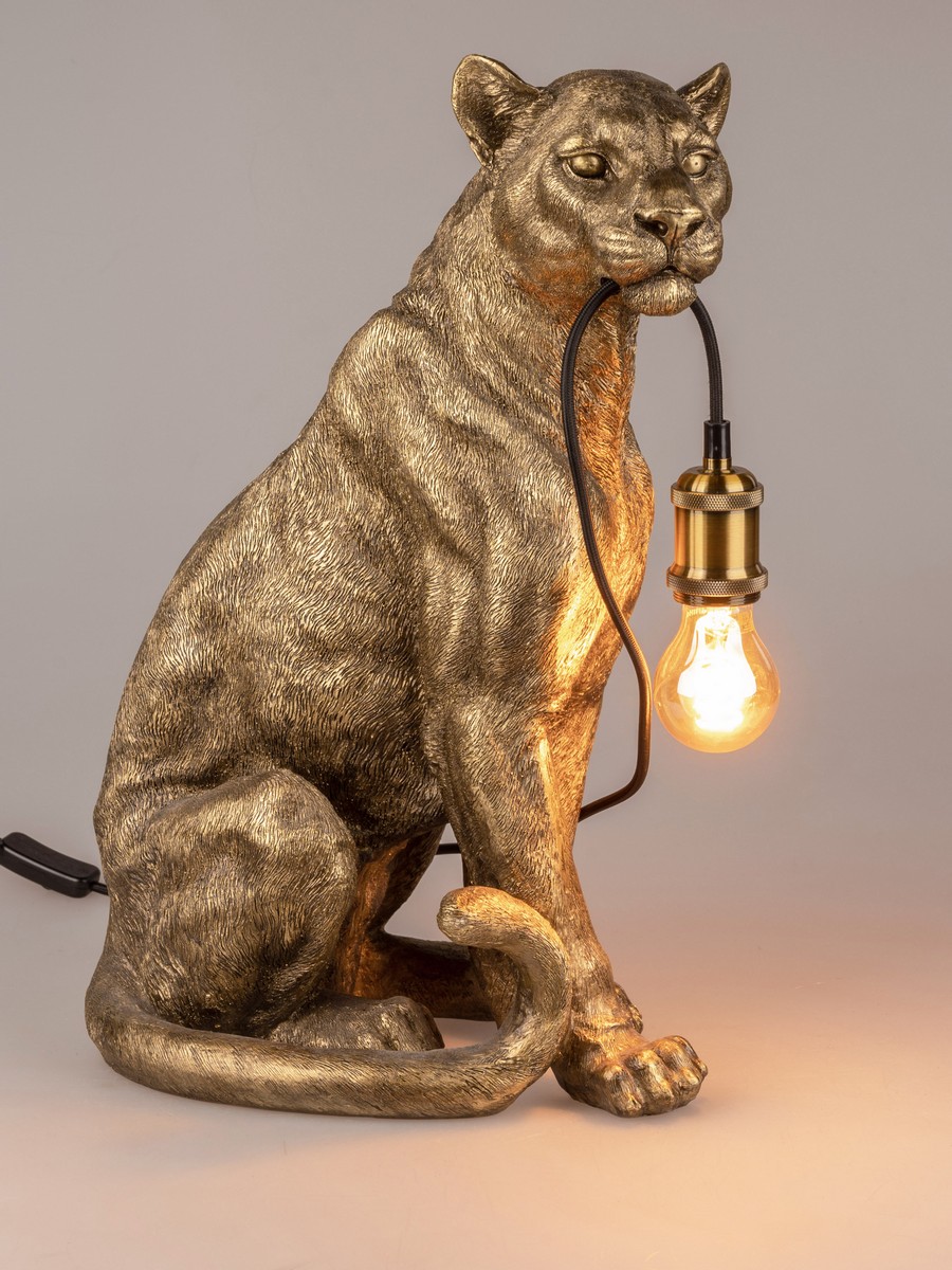 Lampe 52cm Antik-Gold