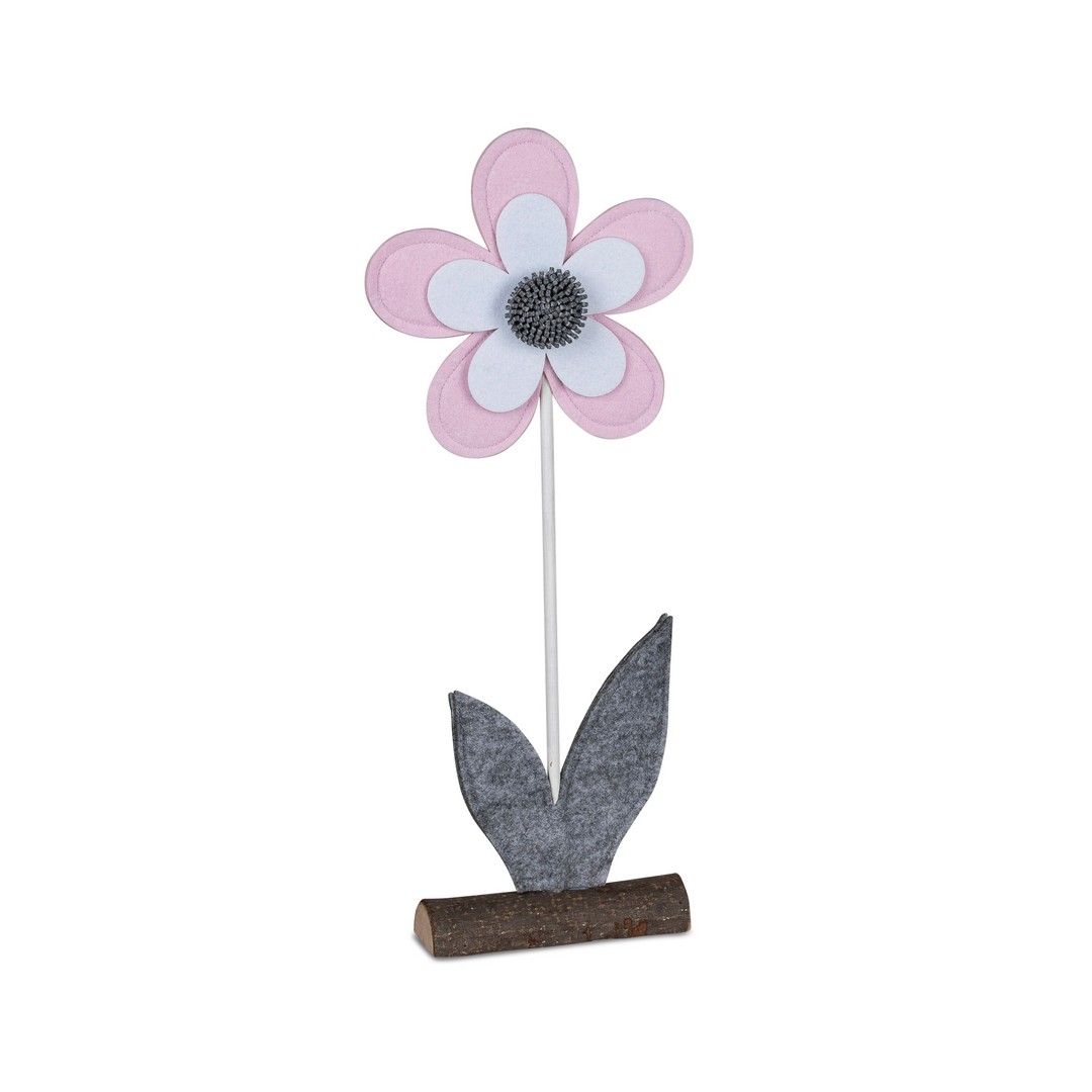 Blume auf Fuß ca. 40cm Filz farbig