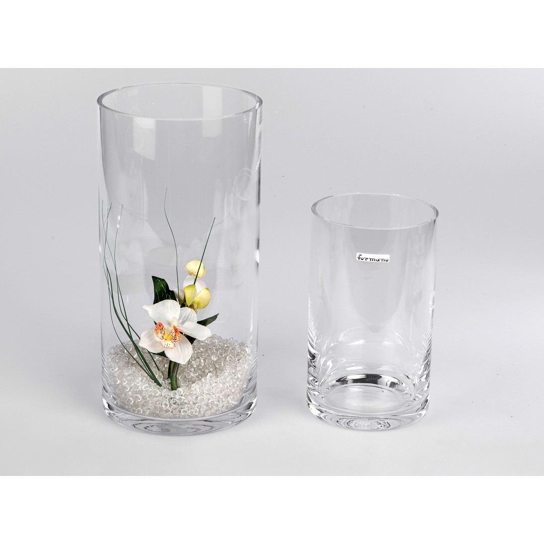 Glasvase Durchmesser ca. 12cm und Höhe ca. 20cm Kristall