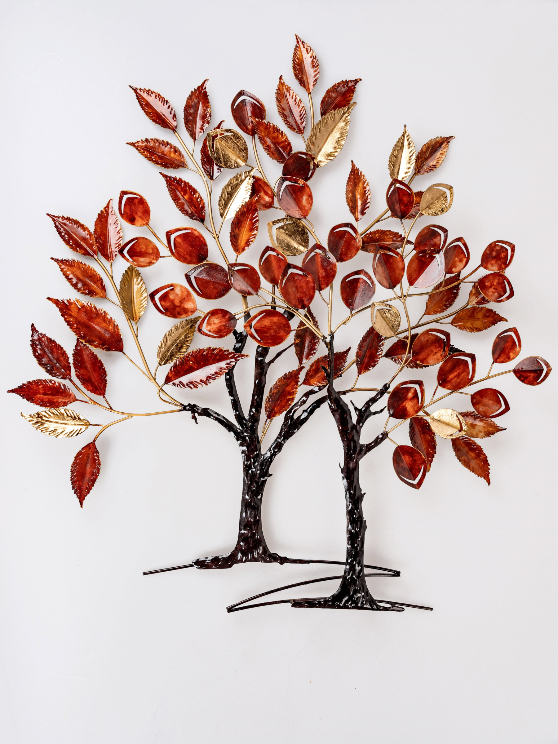 Wanddeko 90x96  Metall - Baum