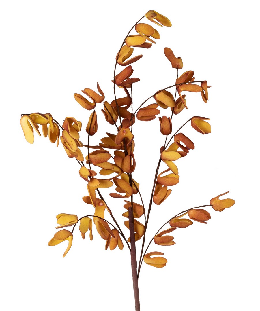 Blütenzweig aus Schaumstoff, gelb; ca. 100cm