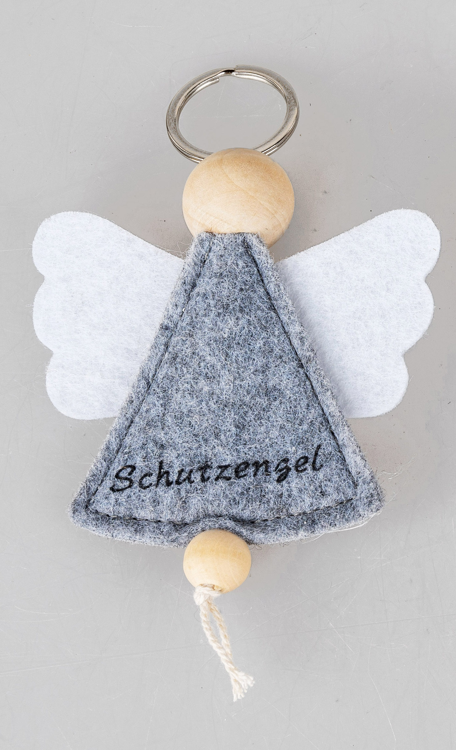 Schlüsselanhänger Schutzengel 14x8cm aus Filz