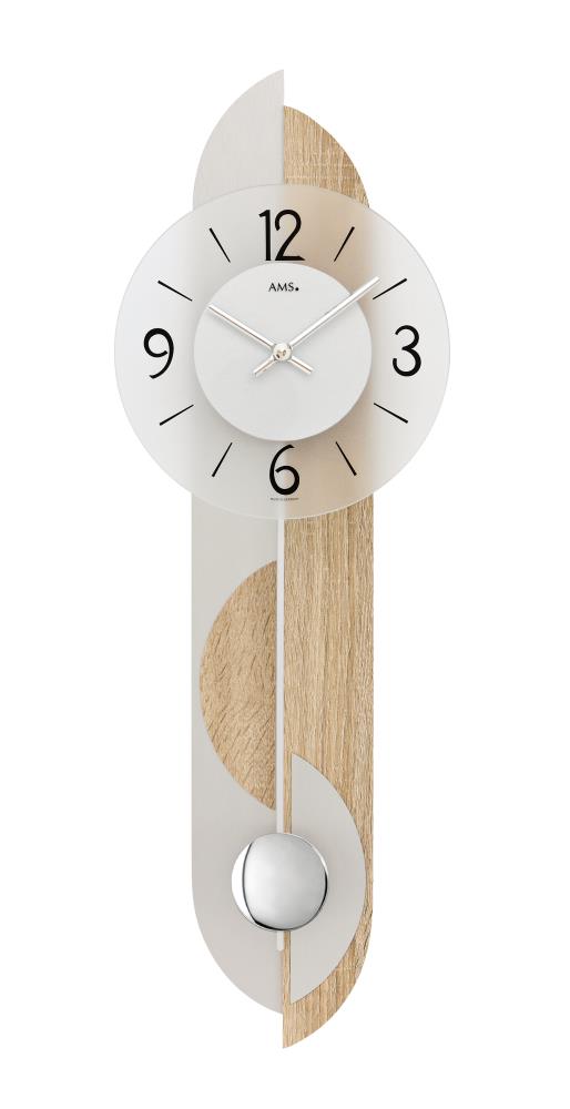 Moderne Pendeluhr Analog Quarz 23x69x7cm 7296