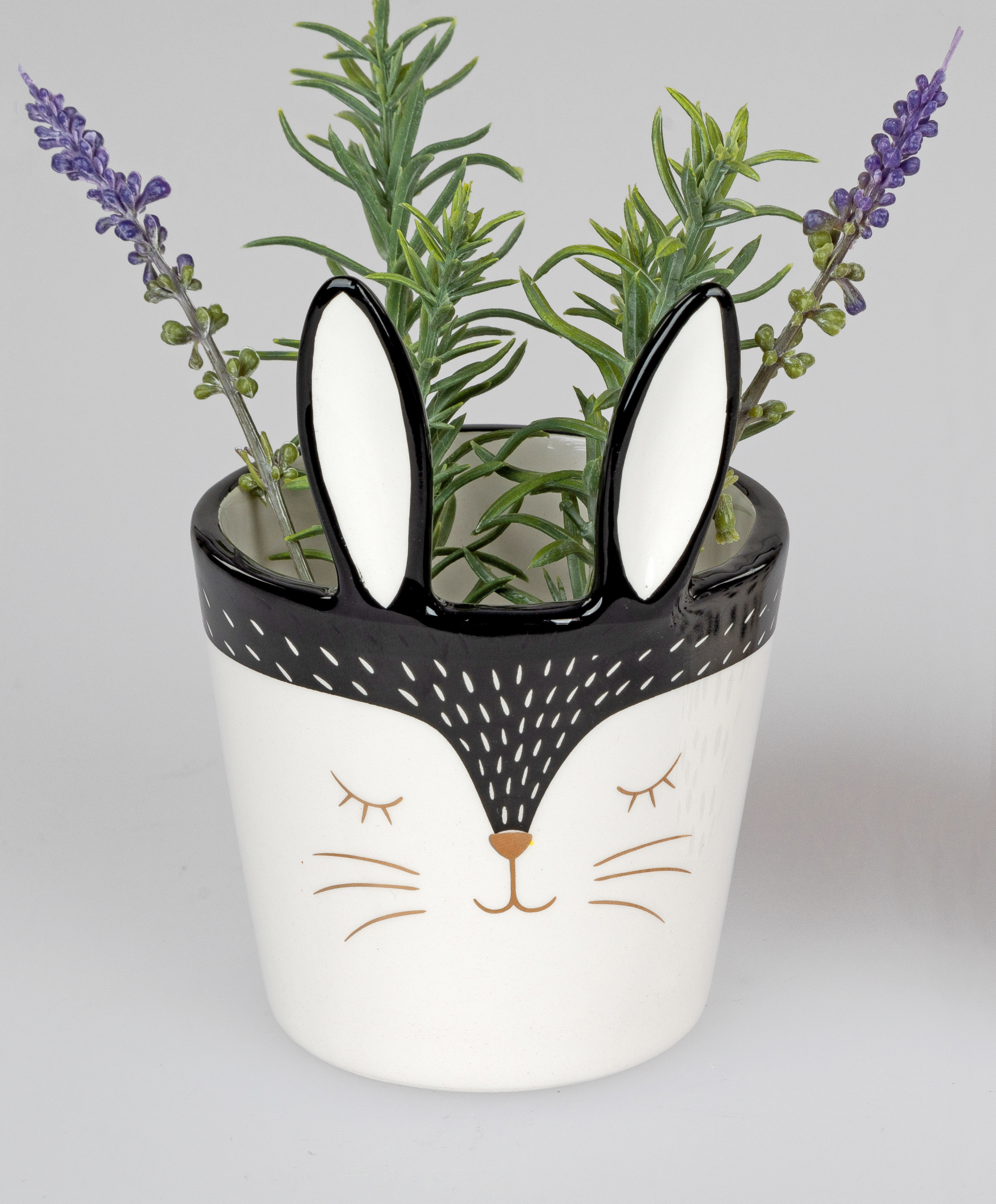Deko-Gefäß 12cm aus Steingut 'Frohe Ostern'