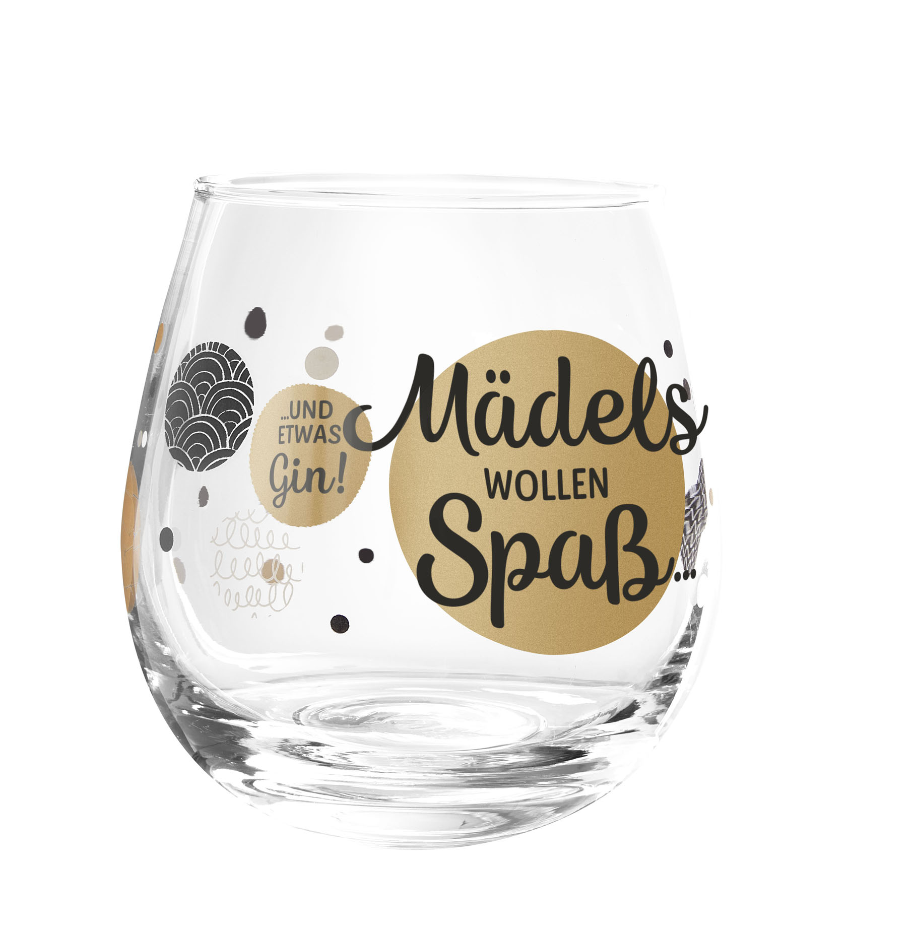 Trinkglas Cocktailglas mit Spruch - Mädels wollen Spaß