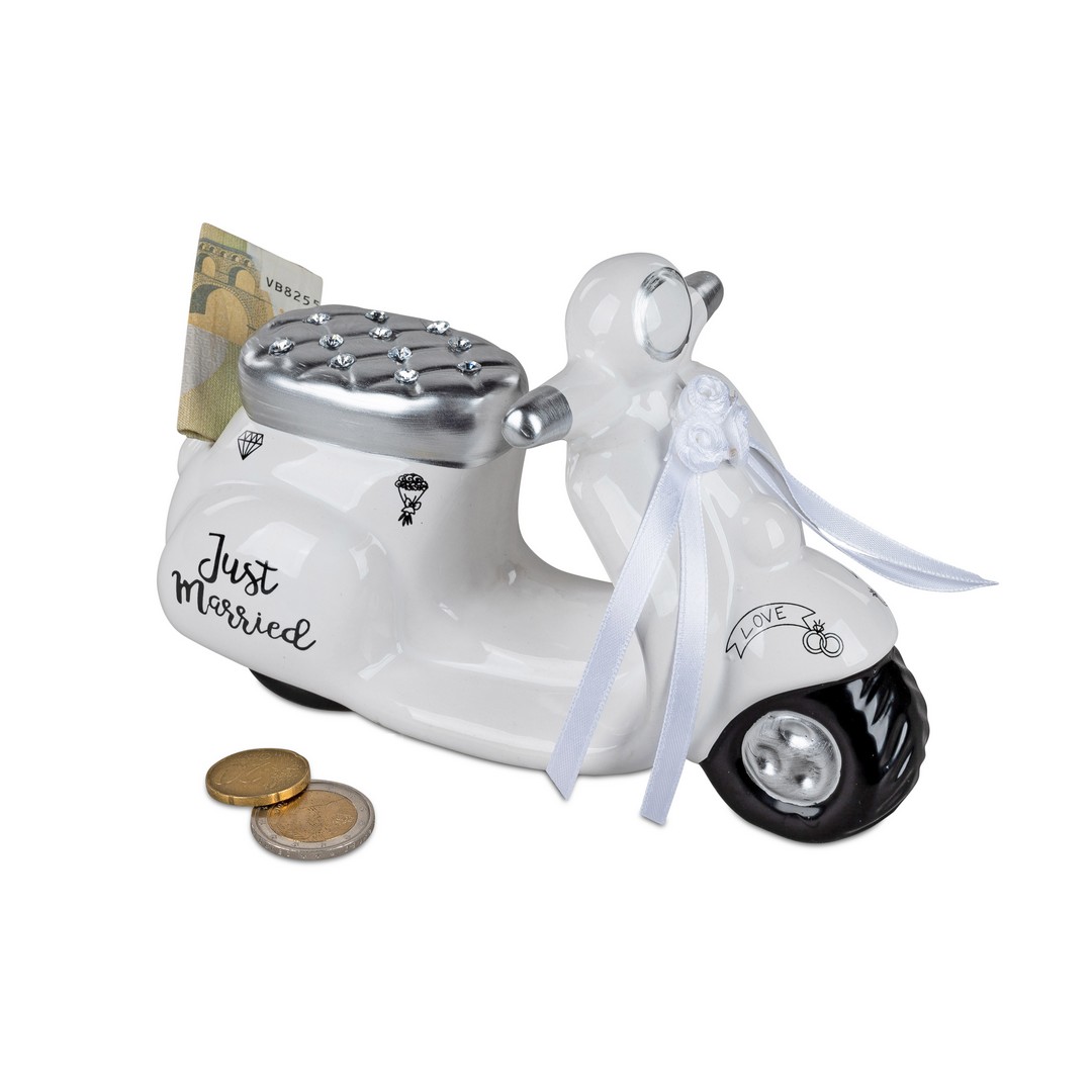 Spardose Roller Just Married ca. 18cm