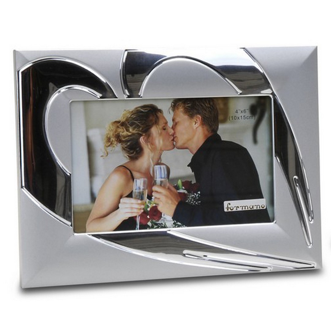 Fotorahmen10x15 Herz silber