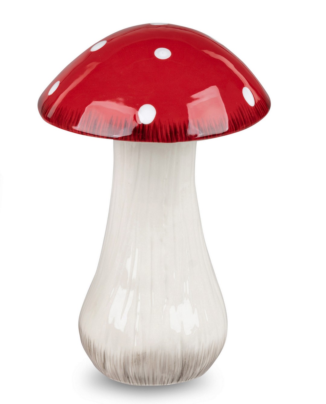 Deko-Pilz 30cm rot-weiss