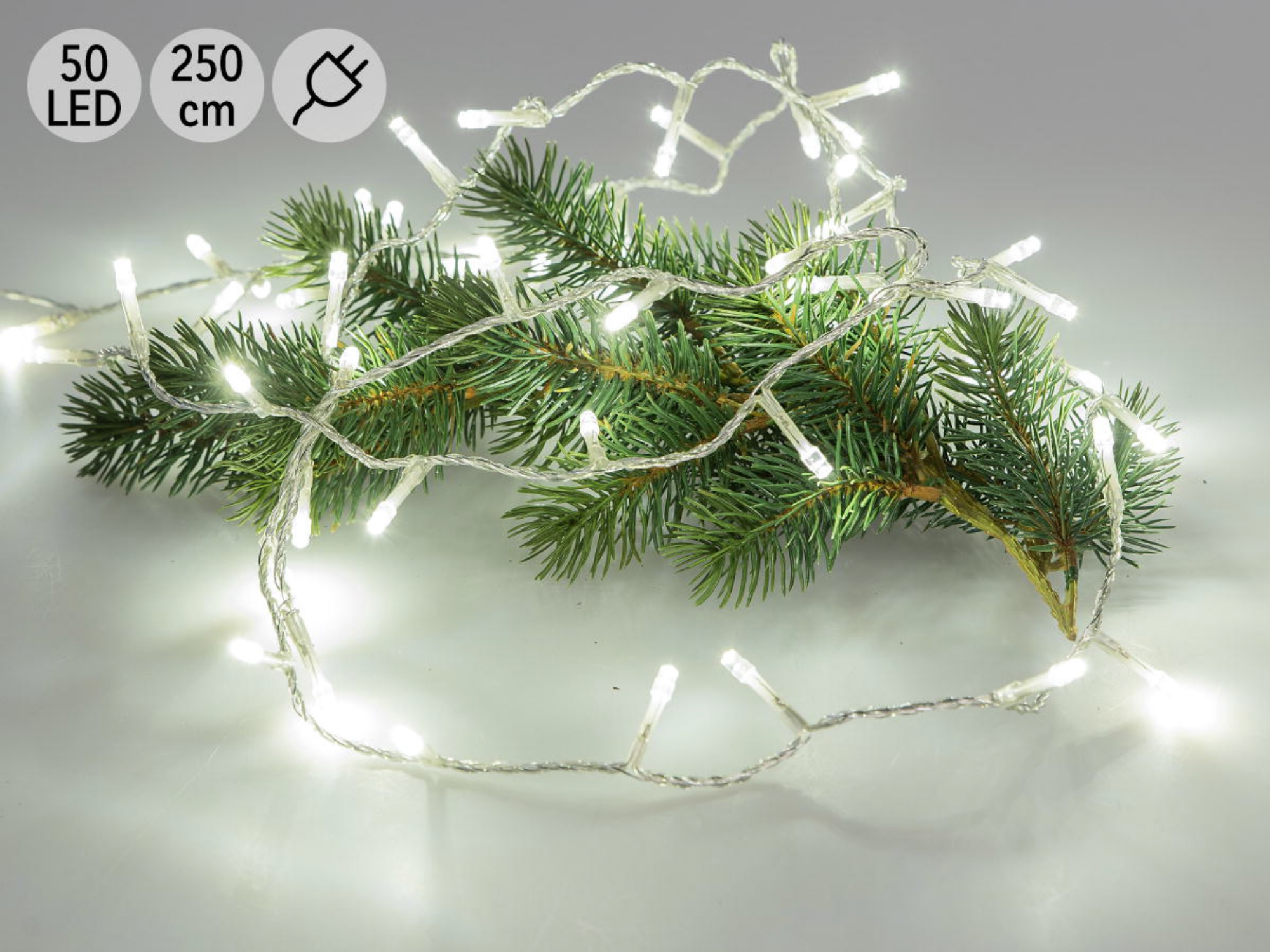 Formano Lichterkette mit 50 LED-Lämpchen, ca.245cm
