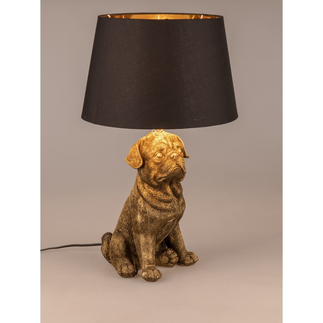 Lampe ca. 52x36cm Antik-Gold